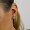 Grete Cultured Grey Akoya Pearl Earstuds Heidi Kjeldsen Jewellery Model ER4743