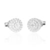 Hanne Diamond Cluster Earrings By Heidi Kjeldsen Jewellery ER2435 white
