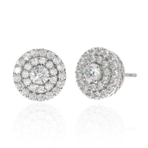 Hanne Diamond Cluster Earrings By Heidi Kjeldsen Jewellery ER2436 front