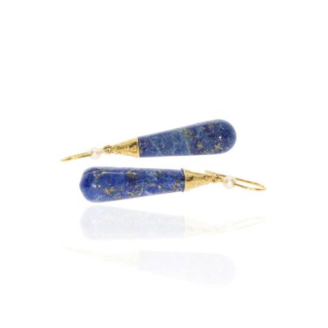 Heidi Kjeldsen Jewellery Lapis Lazuli Earrings ER4826 white