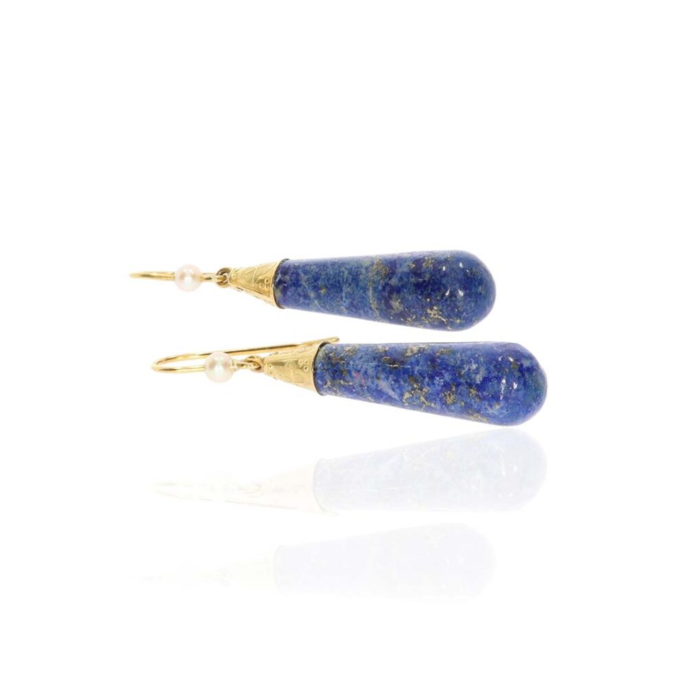 Heidi Kjeldsen Jewellery Lapis Lazuli Earrings ER4826 white1