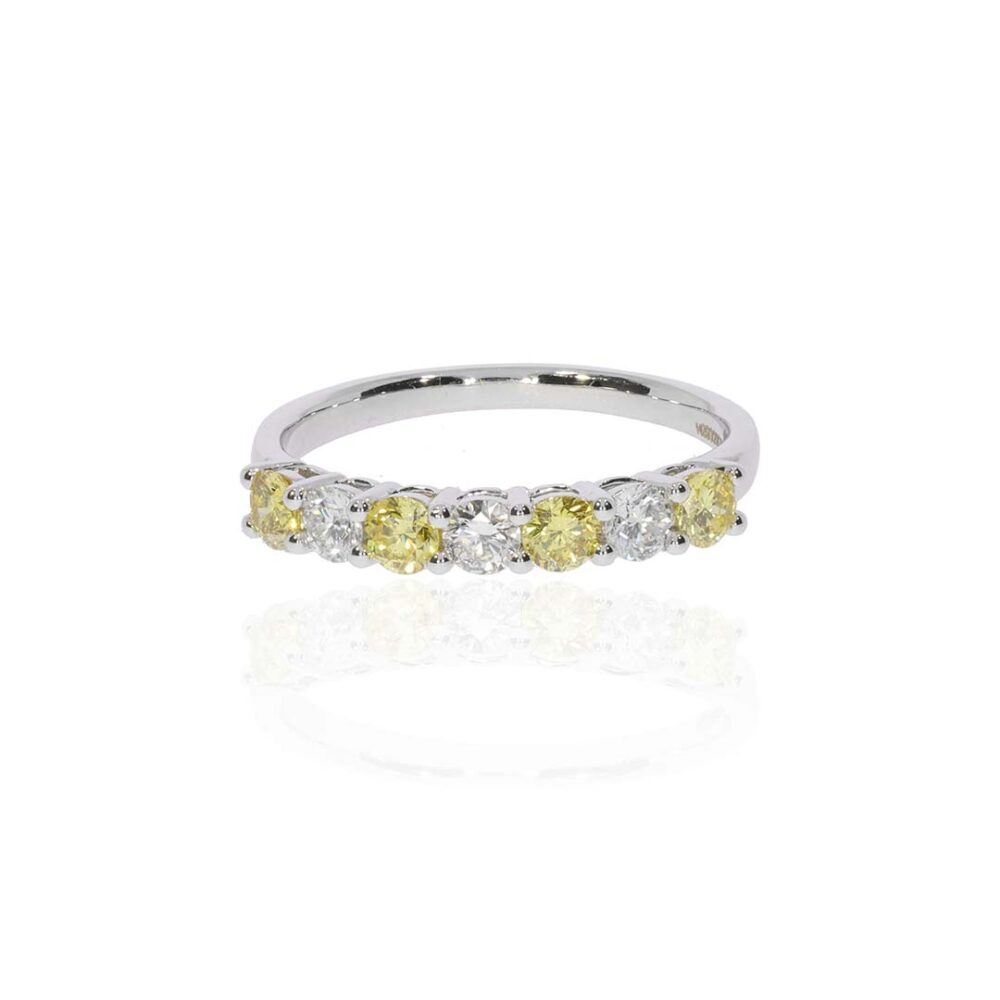 Karina Laboratory Grown Yellow Diamond Ring Heidi Kjeldsen Jewellery 1822 white