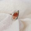 Lace Agate Silver Ring Heidi Kjeldsen Jewellery white R1211