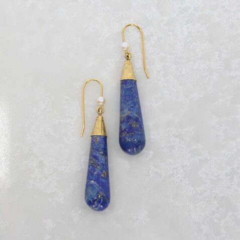 Lapis Lazuli Drop Earrings Heidi Kjeldsen jewellery ER4826 still