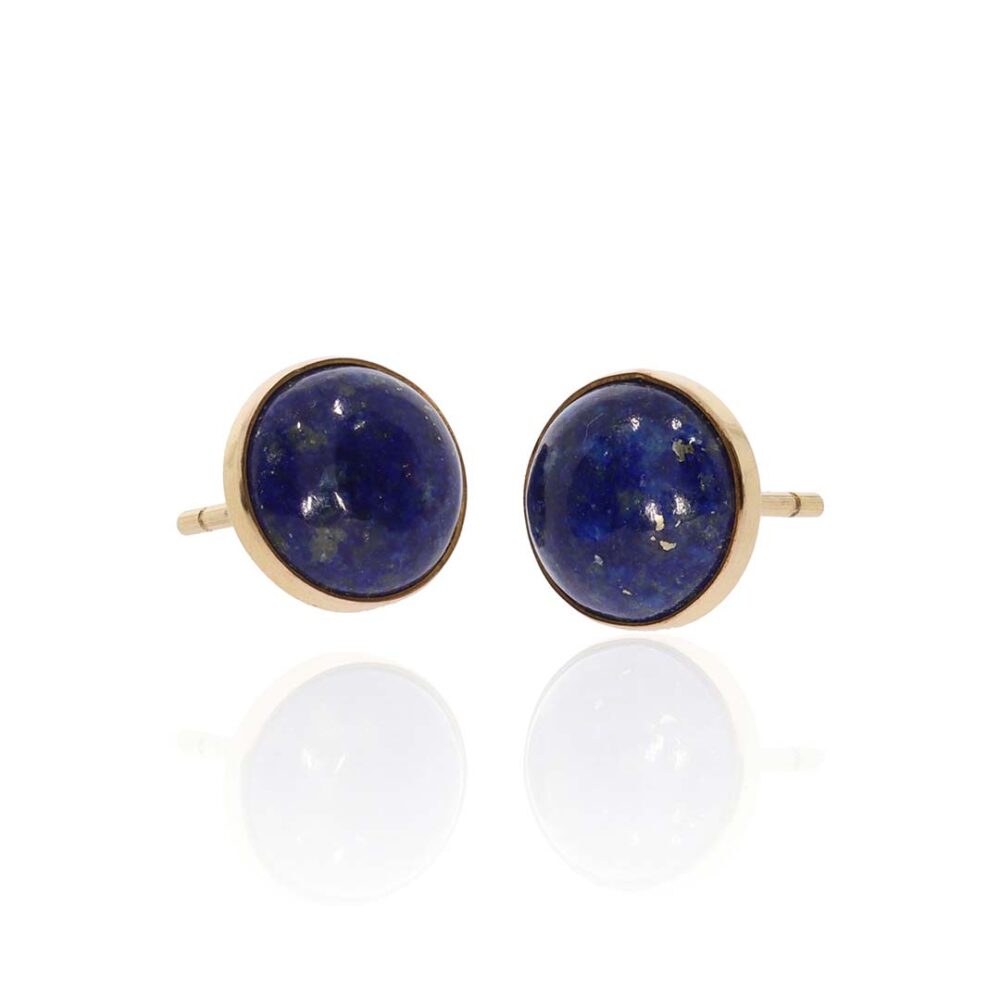 Lapis Lazuli Earstuds Heidi Kjeldsen jewellers ER2613 side