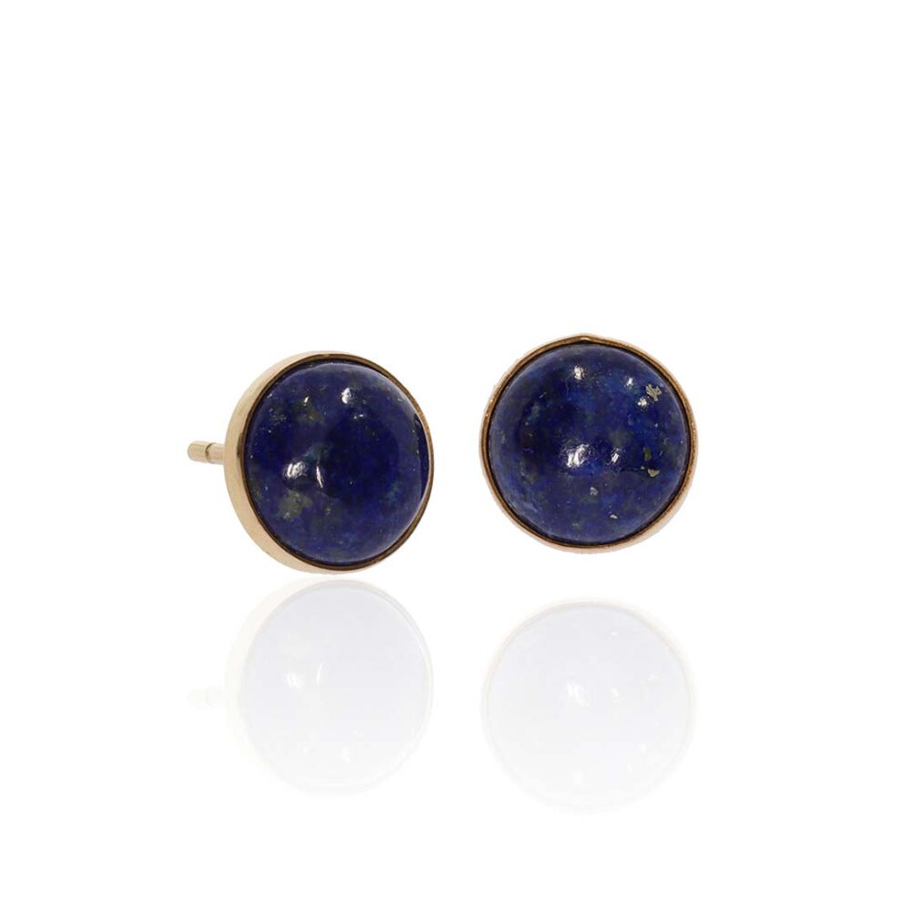 Lapis Lazuli Earstuds Heidi Kjeldsen jewellers ER2613 white