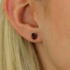 Lisbet Garnet Claw Set Earrings Heidi Kjeldsen Jewellers ER4876