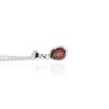 Lisbet Garnet drop pendant Heidi Kjeldsen Jewellers P1595 white