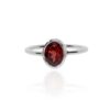 Lisbet Garnet oval shaped ring Heidi Kjeldsen Jewellers R1863 white