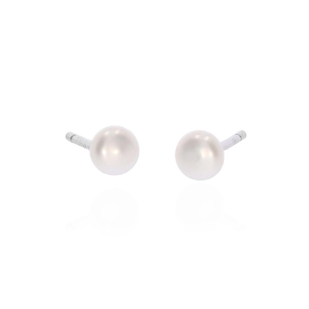Margit Cultured Pearl Silver Stud earrings Heidi Kjeldsen Jewellery ER4676 white1
