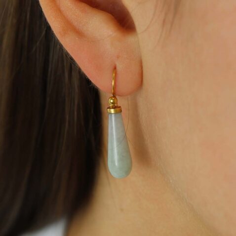 Naja Jade Drop Earrings Heidi Kjeldsen Jewellery ER4829