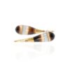 Naja Onyx and Pearl Drop Earrings Heidi Kjeldsen Jewellery ER4831 white