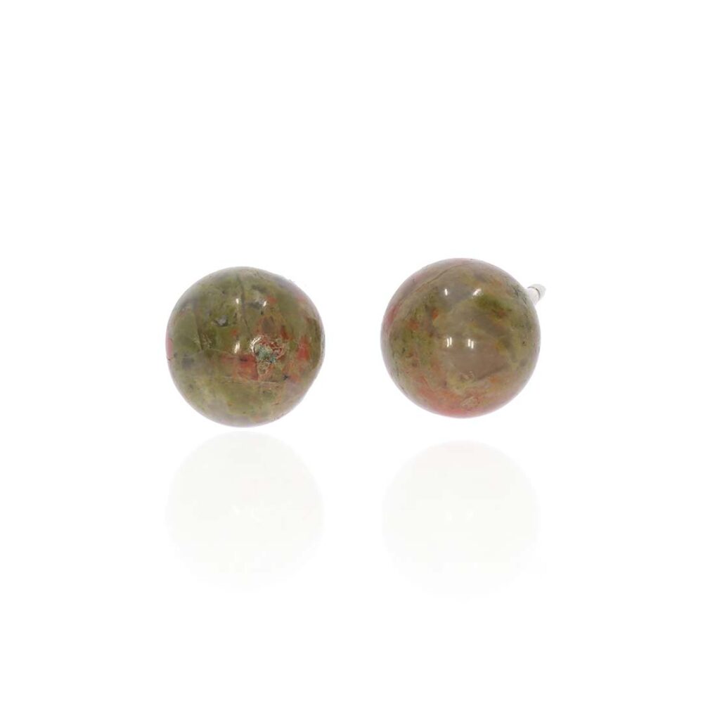 Naja Unakite Stud Earrings Heidi Kjeldsen Jewellery ER4819 white