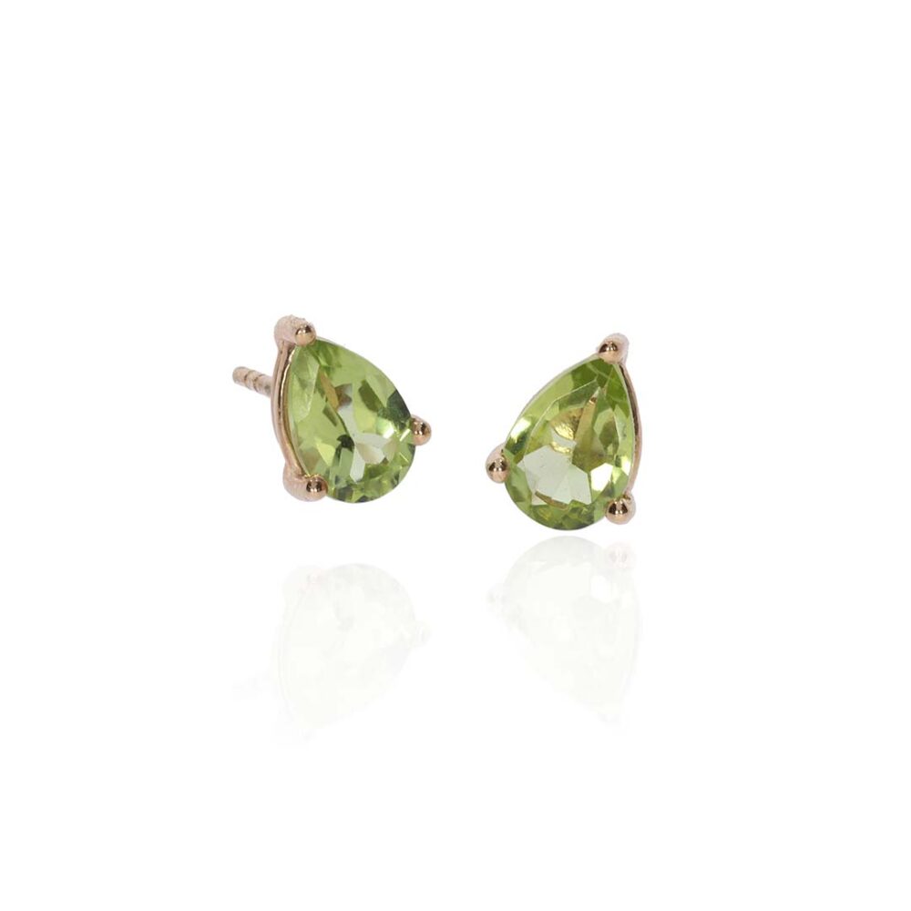 Nanna Peridot And Gold Earrings Heidi Kjeldsen Jewellery ER4789 white