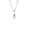 Nanna Peridot and White Topaz Pendant Heidi Kjeldsen Jewellers P1574 hanging