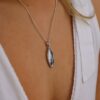 Per Dendritic Opal Marquis Shaped Pendant Heidi Kjeldsen Jewellers P1565