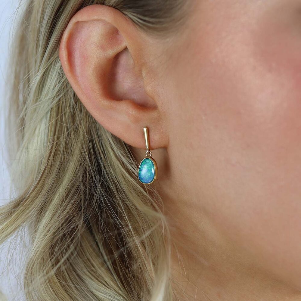 Per Opal Doublets Drop Earrings Heidi Kjeldsen Jewellers ER4845