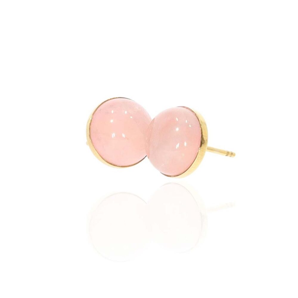 Pink Quartz Earrings Heidi Kjeldsen Jewellery ER4812 white