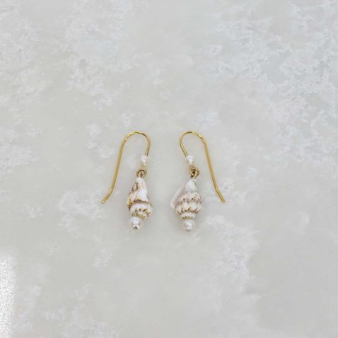 Seed Pearl And Shell Gold Earrings Heidi Kjeldsen Jewellery ER4834 2