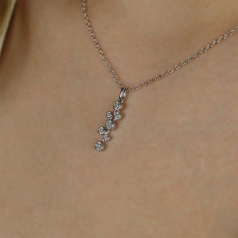 Trine Diamond Bubble Pendant Heidi Kjeldsen Jewellers P1548