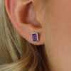 Viola Amethyst Emerald Cut Earrings Heidi Kjeldsen Jewellers ER6059