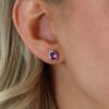 Viola Amethyst Oval Silver Earrings Heidi Kjeldsen Jewellers ER4896