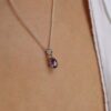 Viola Amethyst Sterling Silver Pendant Heidi Kjeldsen Jewellers P1611