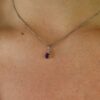 Viola-Amethyst White Topaz Pendant Heidi Kjeldsen Jewellery P1576 model
