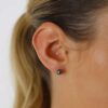 Black Cultured Pearl Earstuds Heidi Kjeldsen Jewellery ER4827 model
