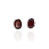 Garnet Oval Earrings Heidi Kjeldsen Jewellers ER4875 front