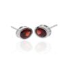 Garnet Oval Earrings Heidi Kjeldsen Jewellers ER4875 side
