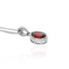 Garnet oval pendant Heidi Kjeldsen Jewellers P1593 side