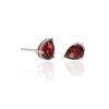 Garnet Pear Shaped Earrings Heidi Kjeldsen Jewellers ER4878 side
