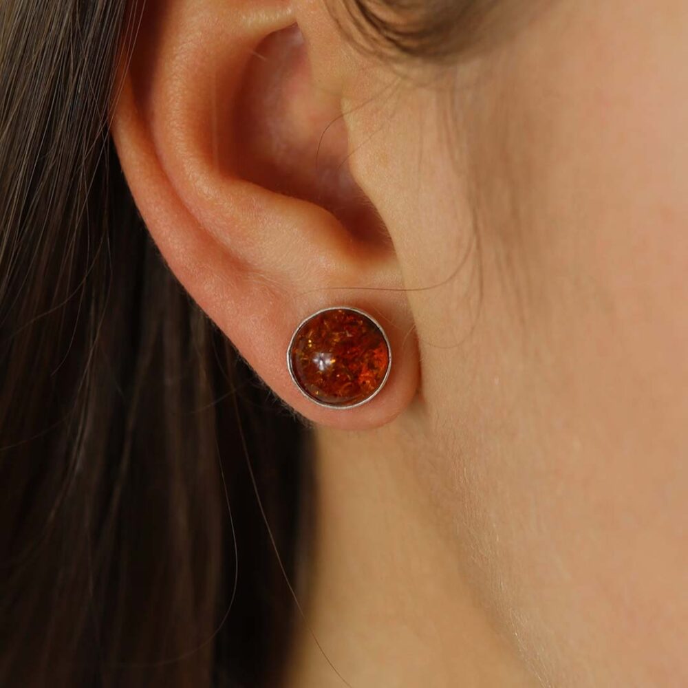 Naja Amber Earrings Heidi Kjeldsen Jewellery ER4813