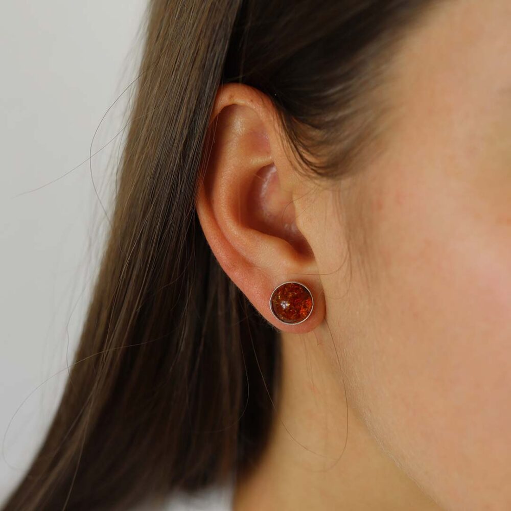 Naja Amber Earrings Heidi Kjeldsen Jewellery ER4813