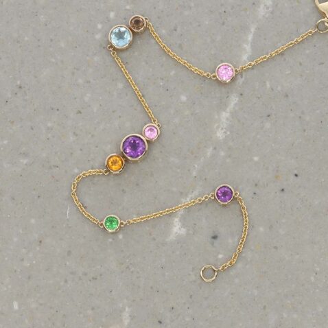 Multi-gemstone bracelet by Heidi Kjeldsen Jewellery BL1388 still