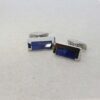 Enamelled Silver Plated cufflinks CL1844 still