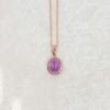 Amethyst and Rose Gold Pendant by Heidi Kjeldsen Jewellery P1279 still