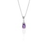 Amethyst White Topaz Pendant Heidi Kjeldsen Jewellery P1576 front