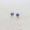 Stunning Natural Tanzanite And Diamond Earstuds by Heidi Kjeldsen Jewellery ER2364 still