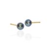 Black Cultured Pearl Earstuds Heidi Kjeldsen Jewellery ER4827 side