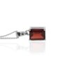 Garnet Silver Pendant Heidi Kjeldsen Jewellery P1596 side