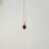 Oval Garnet Silver Pendant Heidi Kjeldsen Jewellery P1592 still
