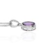 Viola Amethsyt and Silver Pendant Heidi Kjeldsen Jewellery P1613 side
