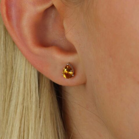 Dorit Citrine Pear Shaped Earrings Heidi Kjeldsen Jewellers ER4872