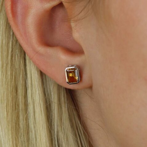 Dorit Citrine Silver Errings Heidi Kjeldsen Jewellers ER4873