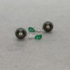 Jette Emerald and Tahitian Pearl Earrings - Image 4