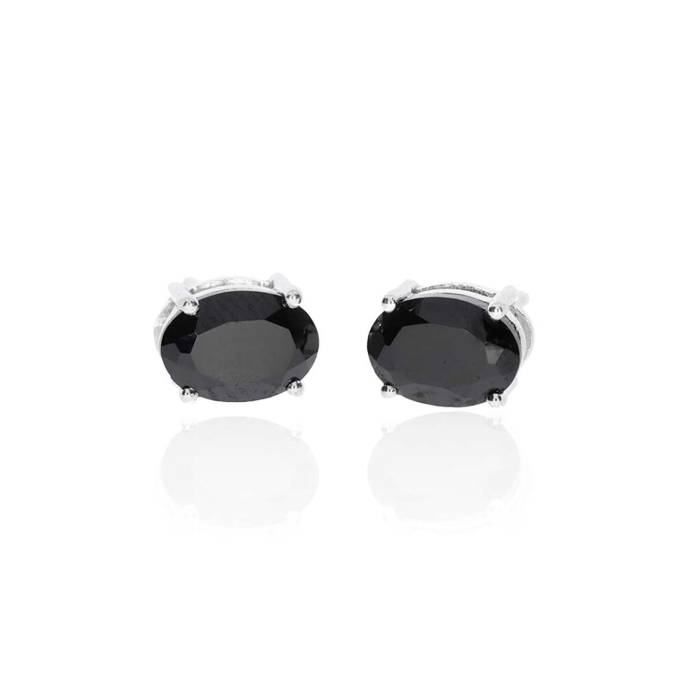 Grete Black Spinel Earrings Heidi Kjeldsen Jewellery ER4899 white