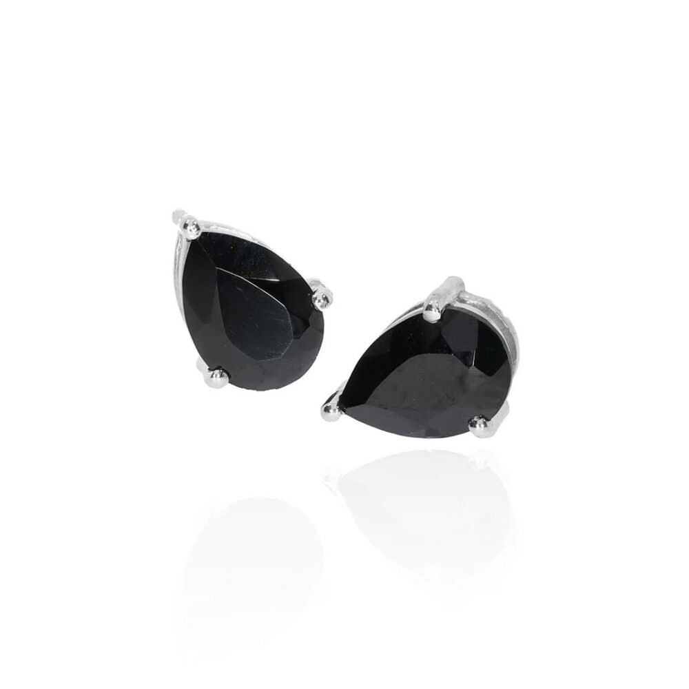 Grete Black Spinel Earrings Heidi Kjeldsen Jewellery ER4900 white