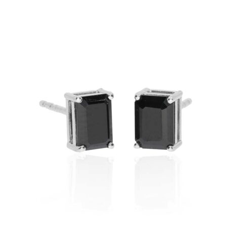 Grete Black Spinel Earrings Heidi Kjeldsen Jewellery ER4901 white